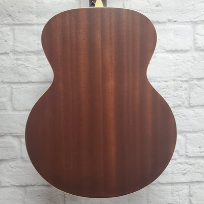 Luna Art Distressed Vintage Jumbo Acoustic Electric Guitar