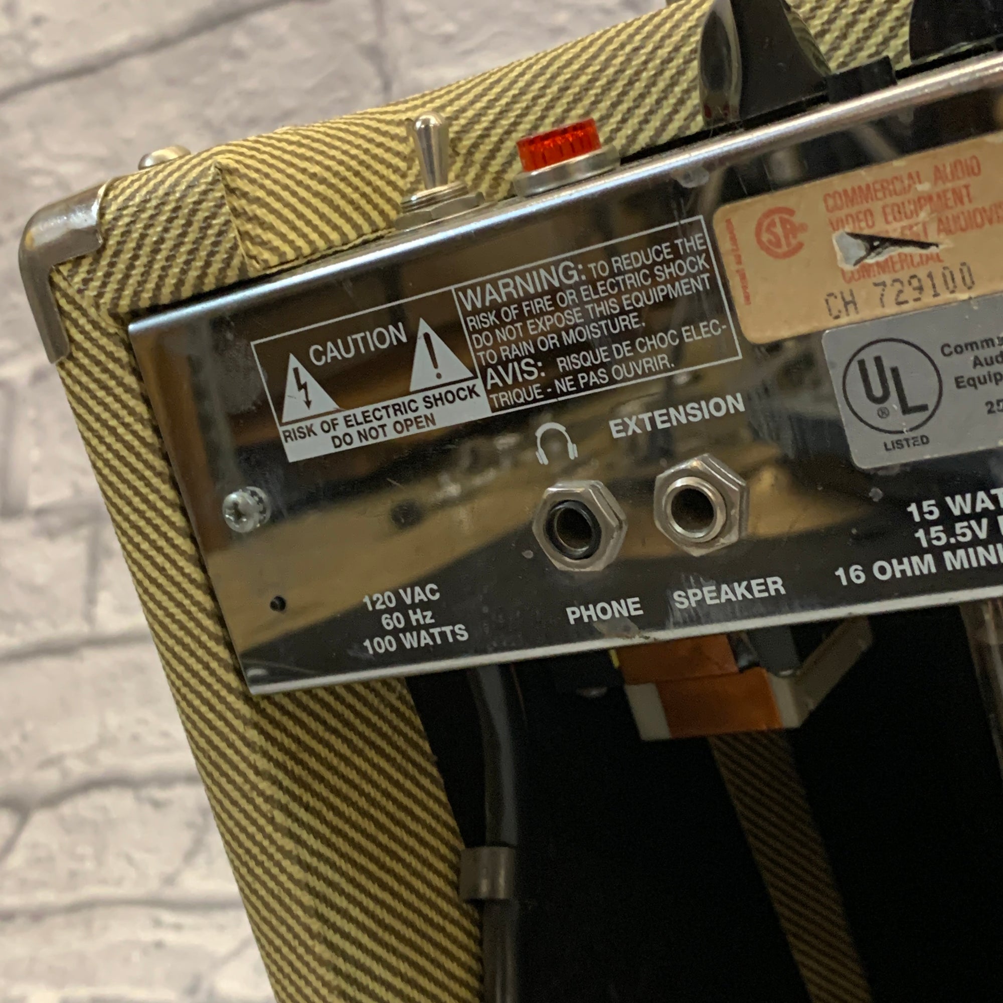 Peavey Classic 20 Tweed Guitar Combo Amp