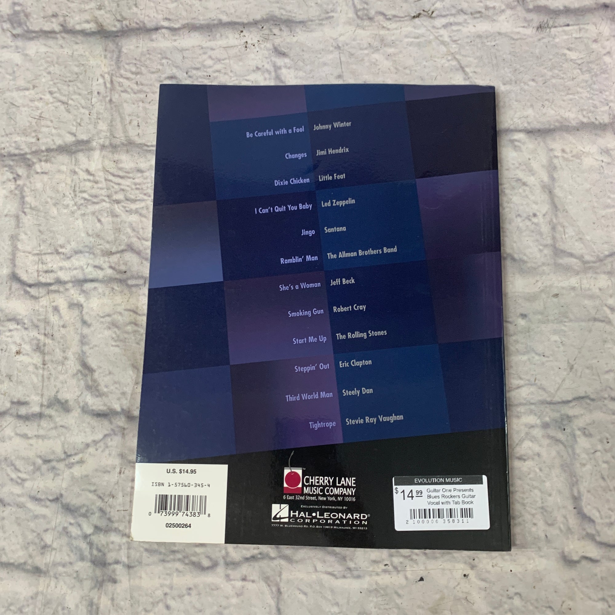 Guitar One Presents Blues Rockers Guitar Vocal with Tab Book