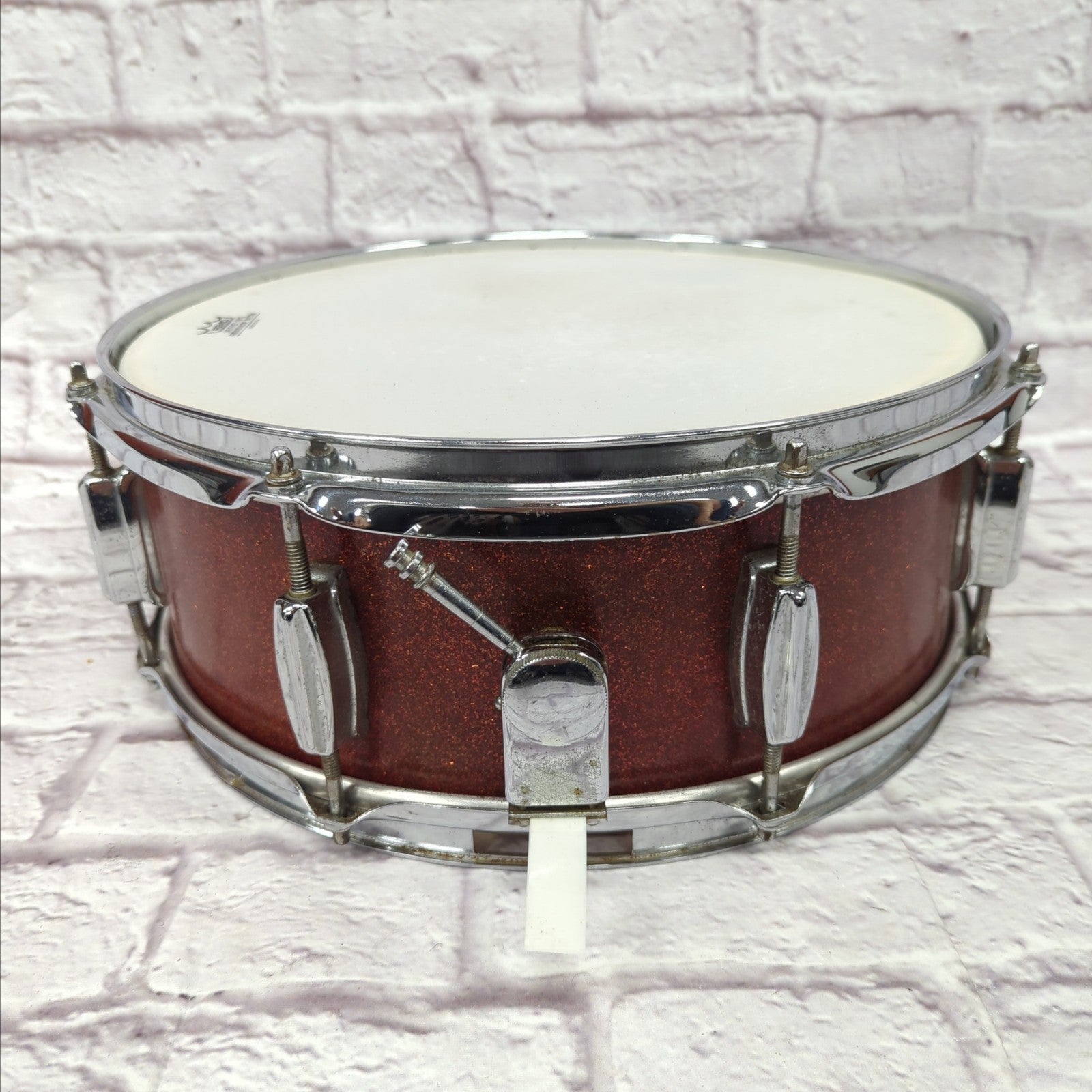 Unknown Vintage MIJ Made in Japan 14x5" Snare Drum Red Sparkle