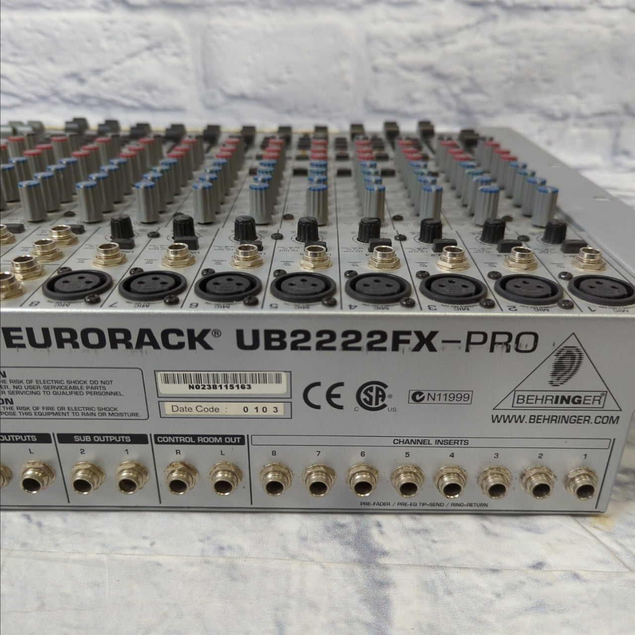 Behringer UB2222FX-Pro Rack Mixer - Evolution Music