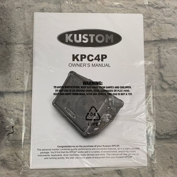 Kustom KPC4P 50 Watt Powered Stage Monitor Evolution Music