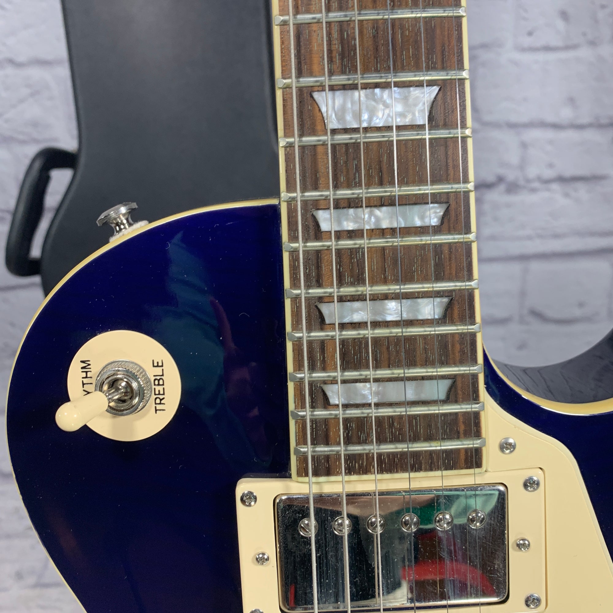 Epiphone 2011 Les Paul Standard Trans Blue Electric Guitar w/ Case