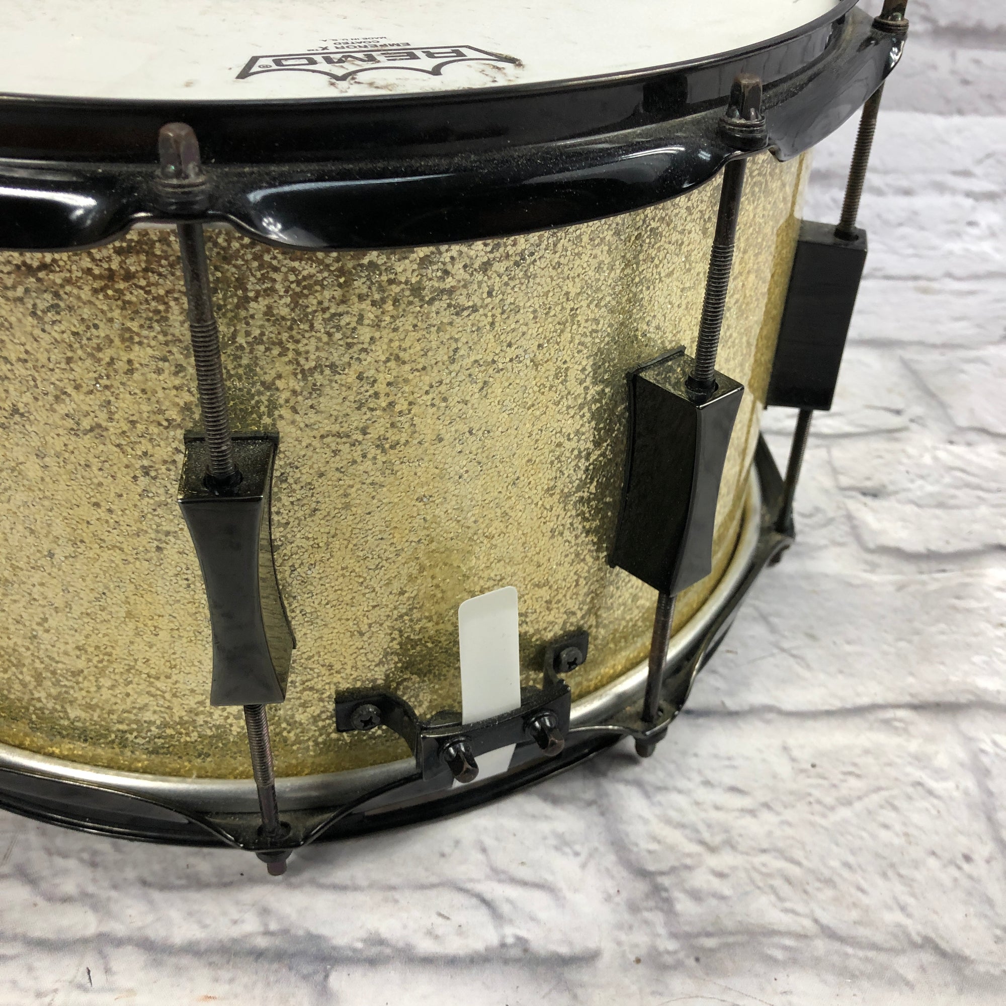 Pork Pie The Little Squealer 14in Gold Sparkle Snare Drum