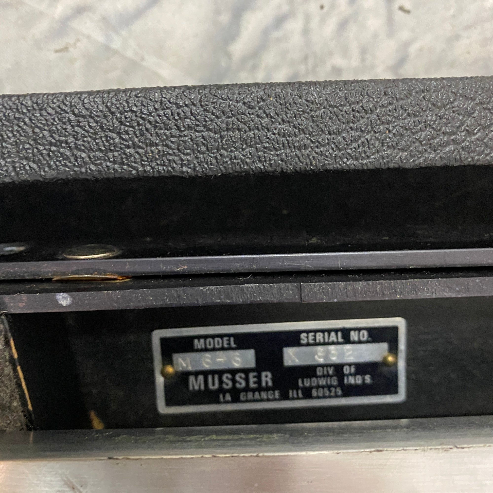 Musser M646 Complete Bell Set with Damper & Case