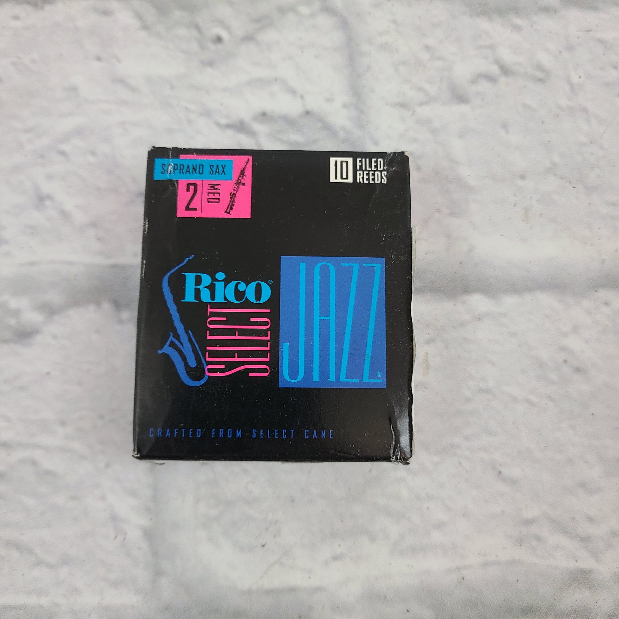 Rico Select Jazz Filed Soprano Saxophone Reeds Strength 2 Medium Box of 10