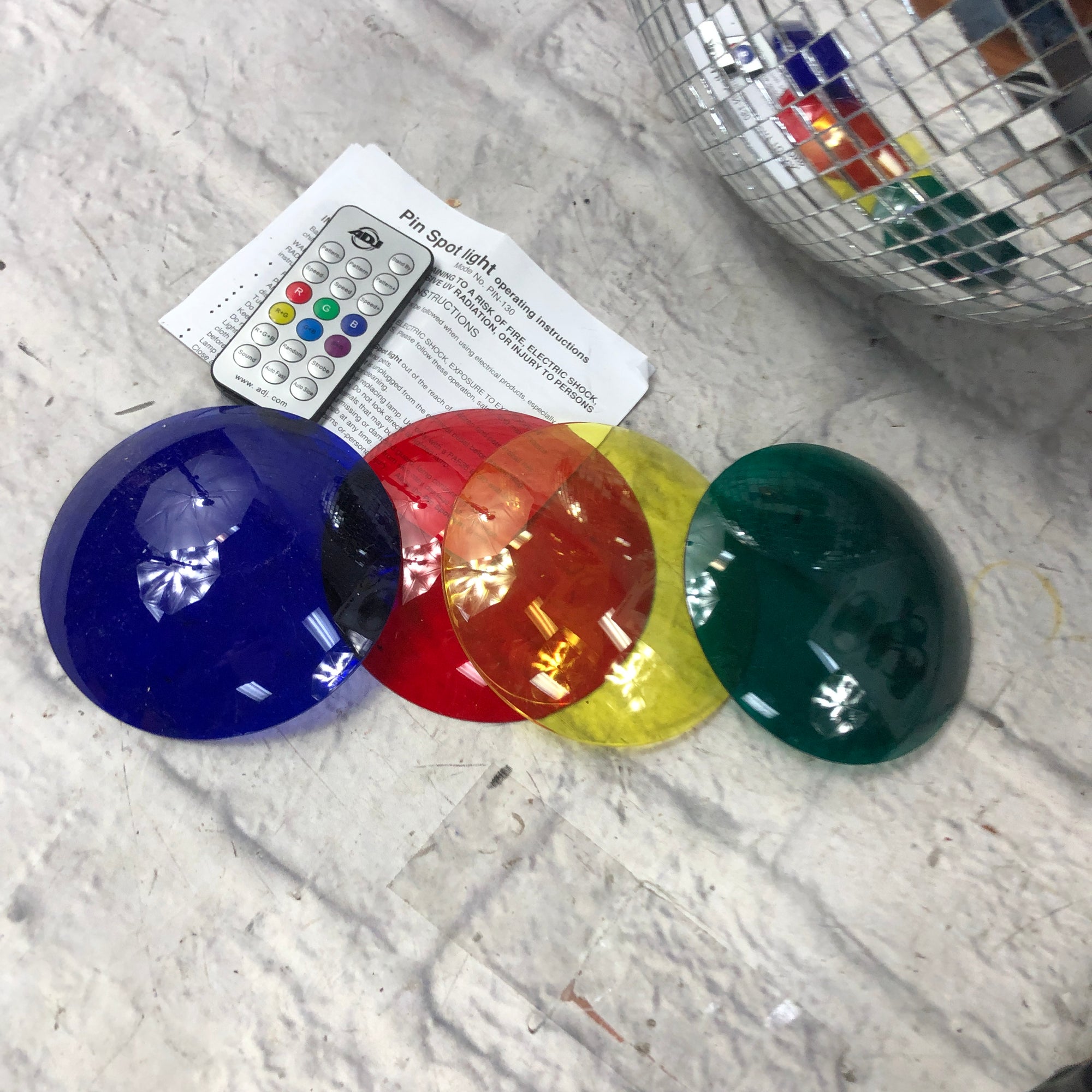 ADJ M502L Mirror Ball Light Package Evolution Music