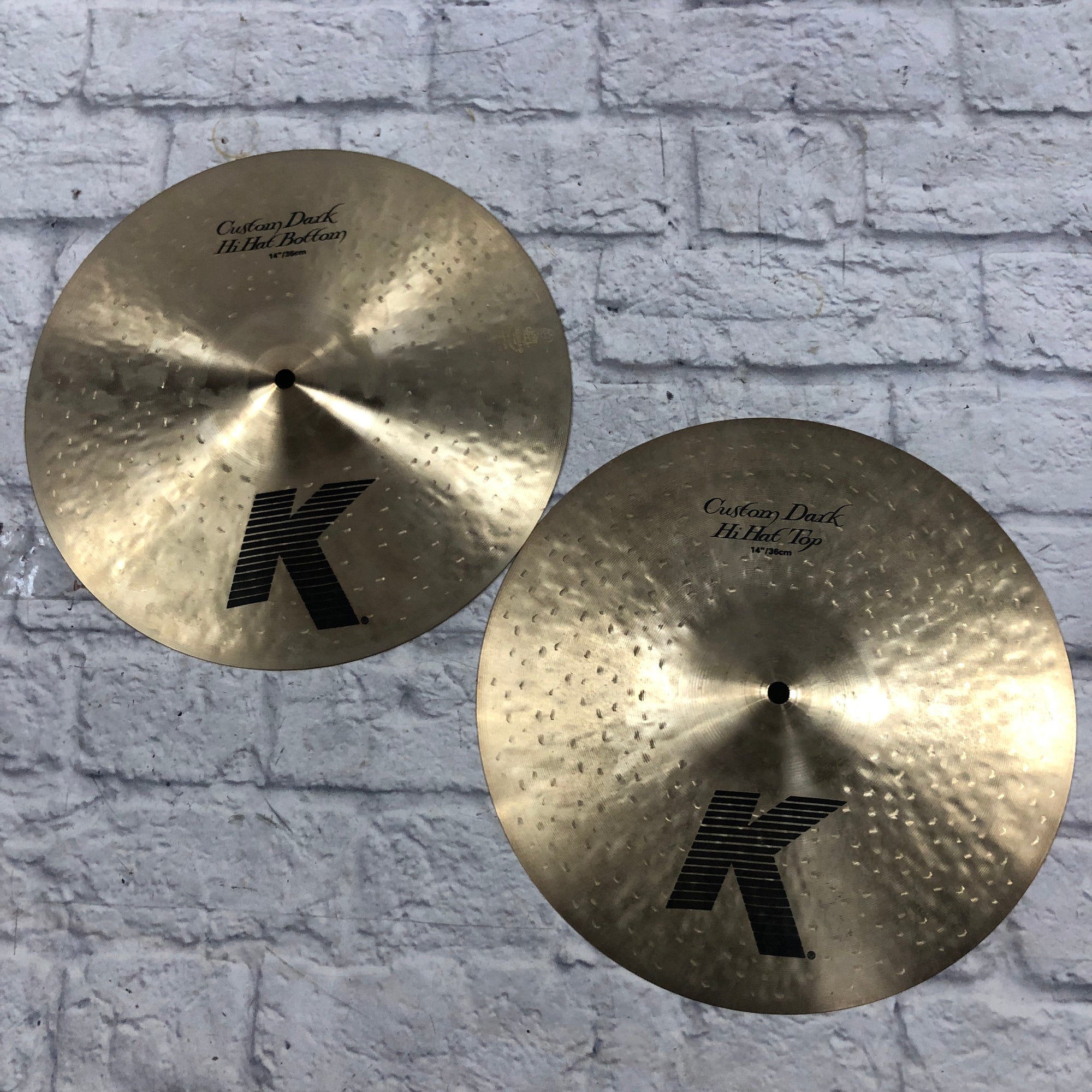 Zildjian 14 K Custom Dark Hi Hat Cymbal Set - Evolution Music