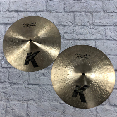Zildjian 14 K Custom Dark Hi Hat Cymbal Set