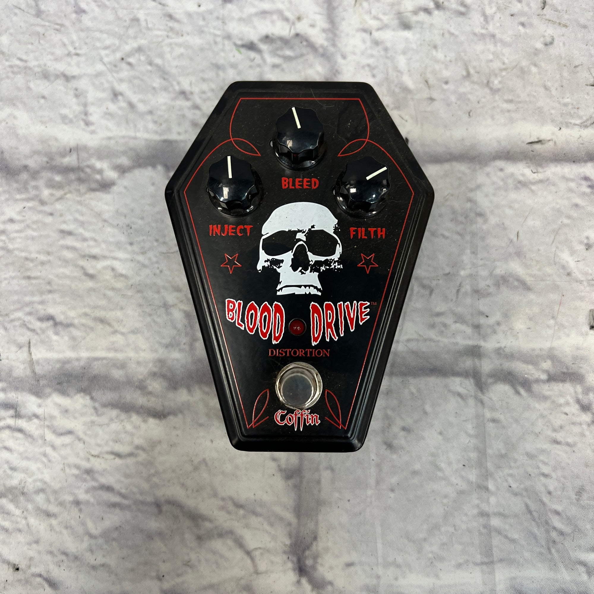 coffin blood drive pedal Coffin Case Blood Drive Distortion Pedal