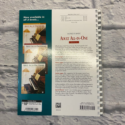 Alfred Adult All-in-One Course Piano Level 1 Book