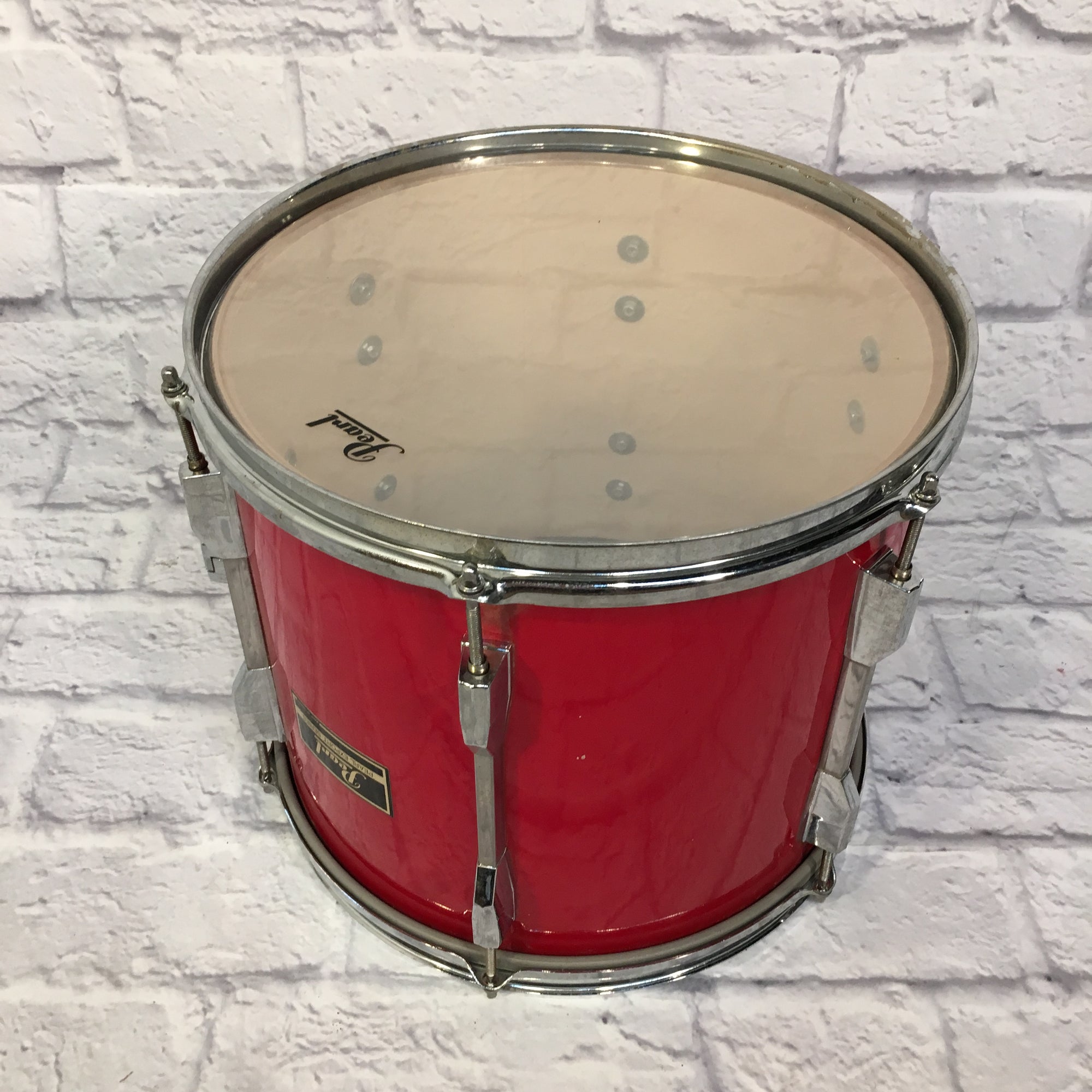 Pearl Export 5 Piece Drum Kit Red 22 16 14 13 12