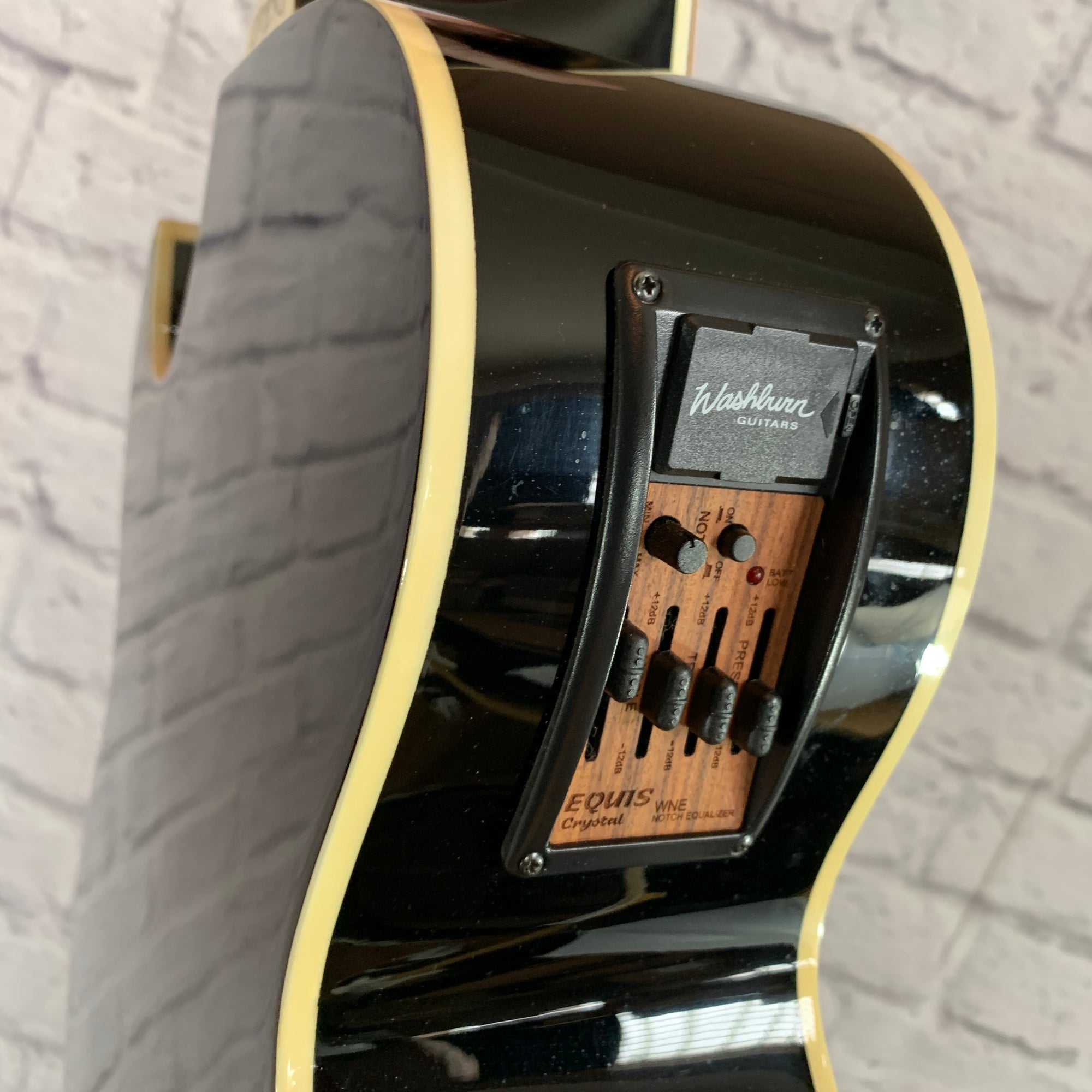 Washburn EA9B Acoustic Electric Guitar Evolution Music