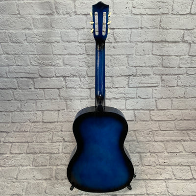 Beginner Acoustic Guitar Blue w/ Accessories