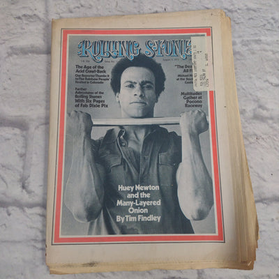 Vintage Rolling Stone Magazine - No 114 August 3 1972 - Huey Newton Cover