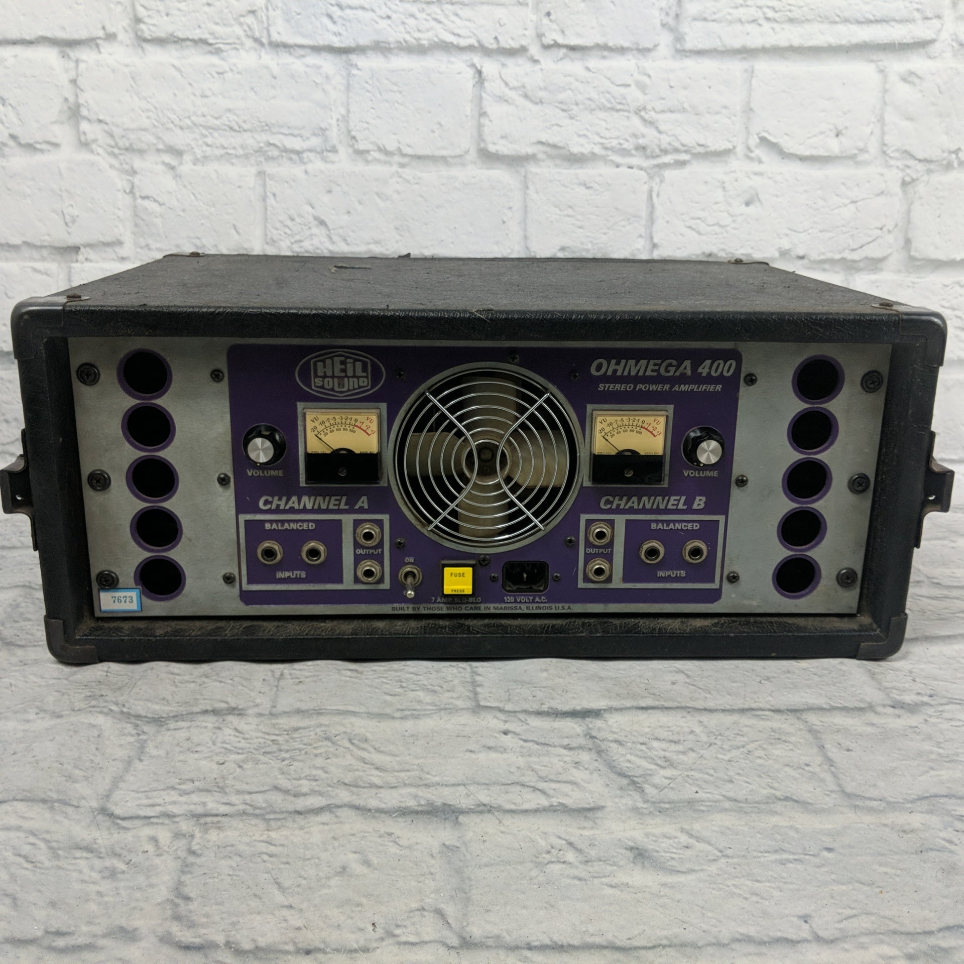 1970's Heil Sound Ohmega 400 Studio Power Amplifier