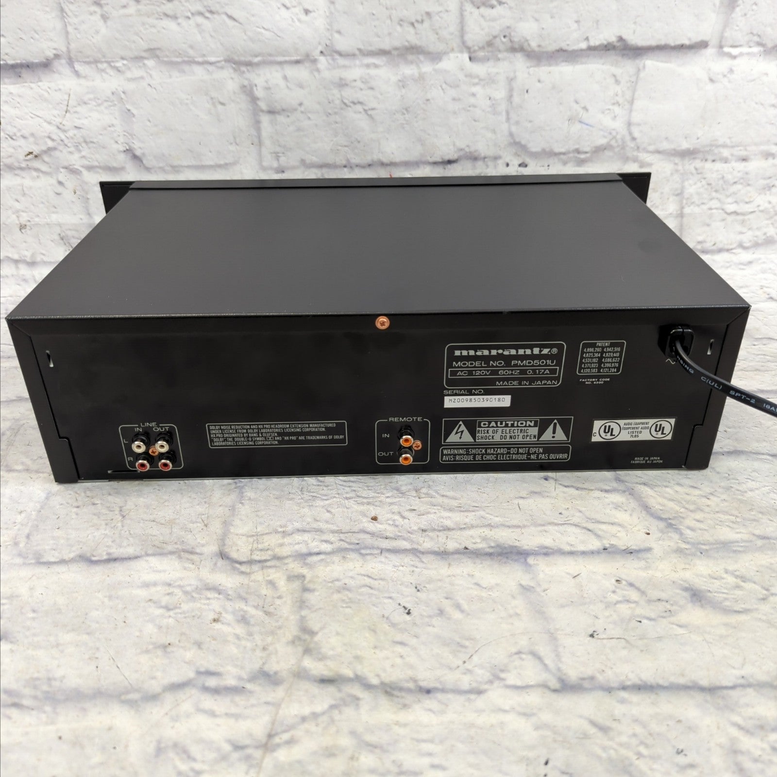 Marantz PMD501 Rack Mount Stereo Cassette Deck Player Recorder