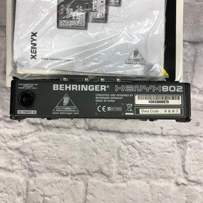 Behringer Xenyx 802 Passive Mixer
