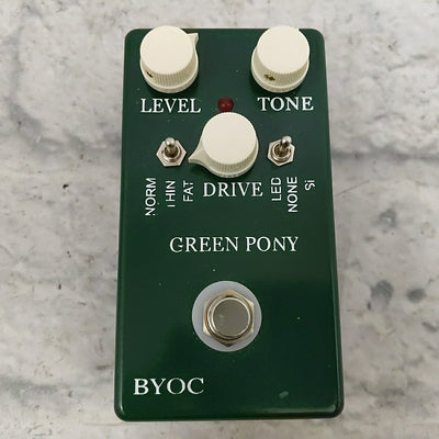 BYOC Build Your Own Clone Green Pony Overdrive Pedal (Maxon OD-820)