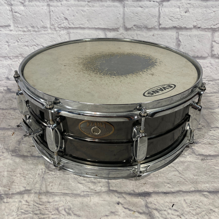 Tama 14 x 5.5 Black Nickel Rockstar 8-Lug Snare Drum