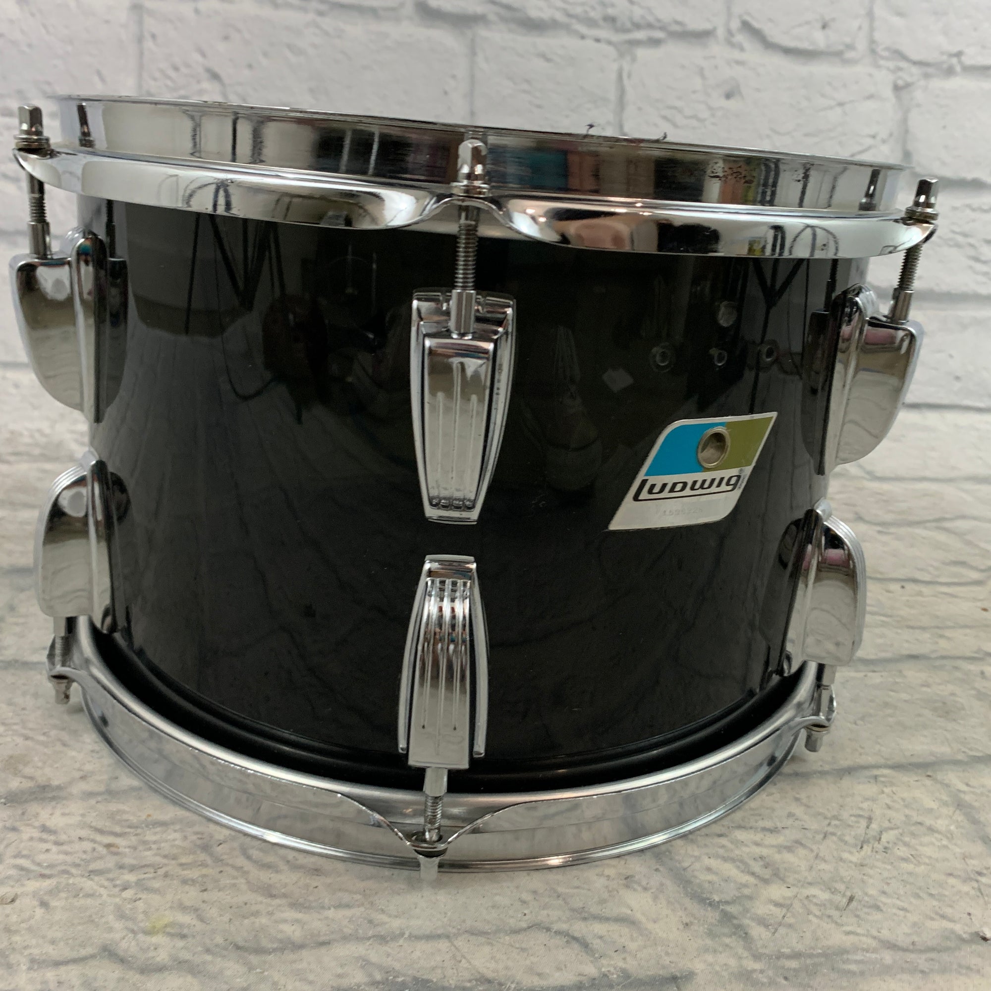 1970s Ludwig Vistalite 12X8" Mounted Tom Smoke