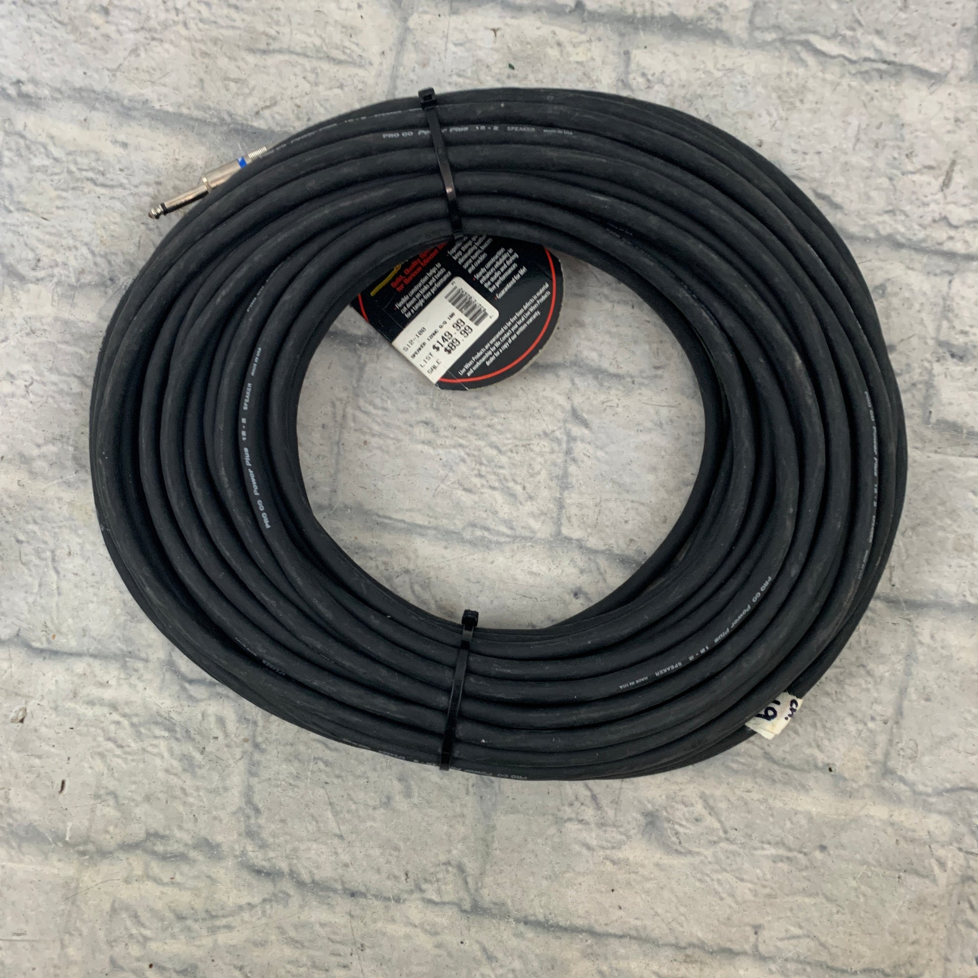 Pro Co Power Plus Livewires 100FT 1/4" Speaker Cable