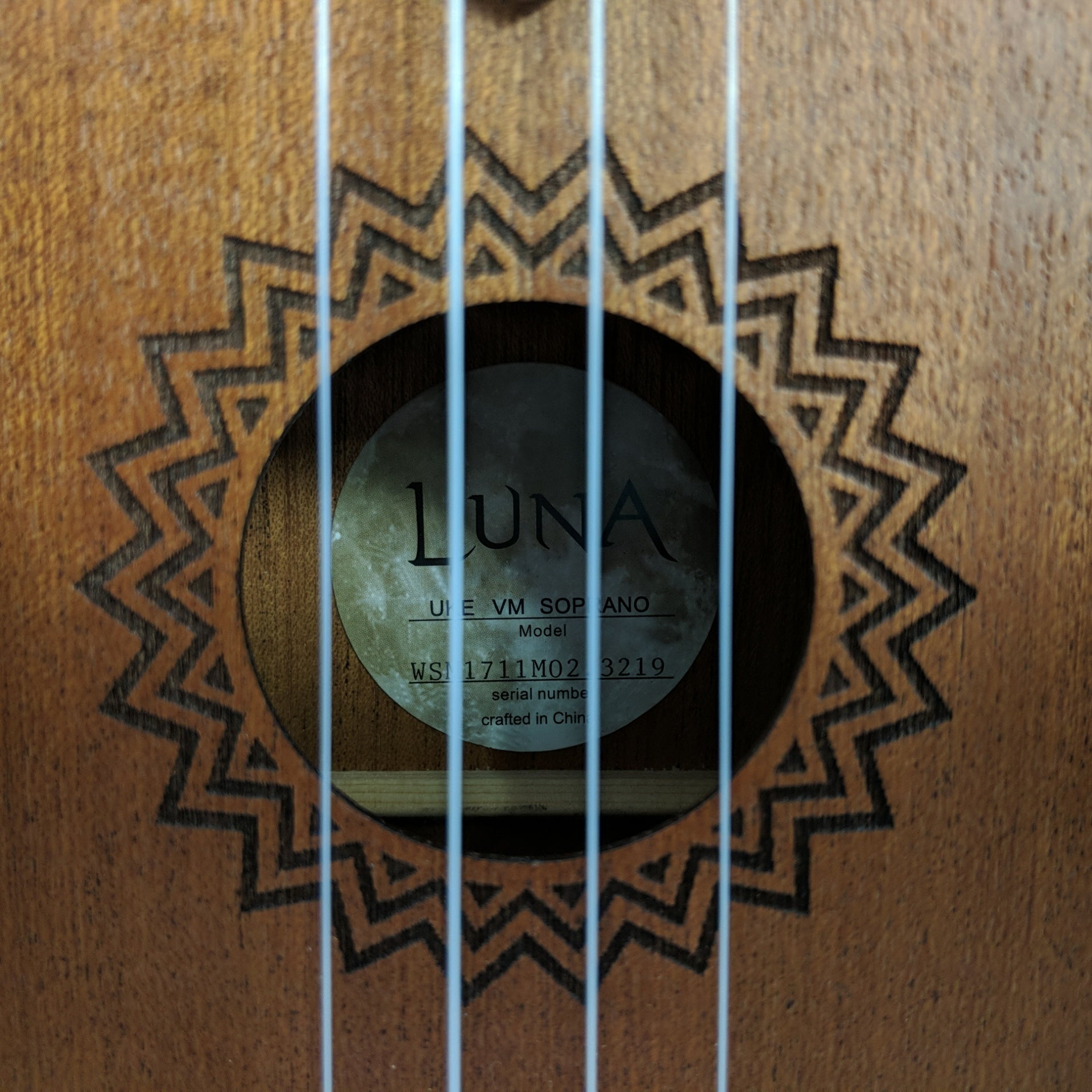 Luna VM Vintage Mahogany Soprano Uke