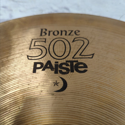 Paiste 502 Bronze 14 Hi Hat Cymbal Pair