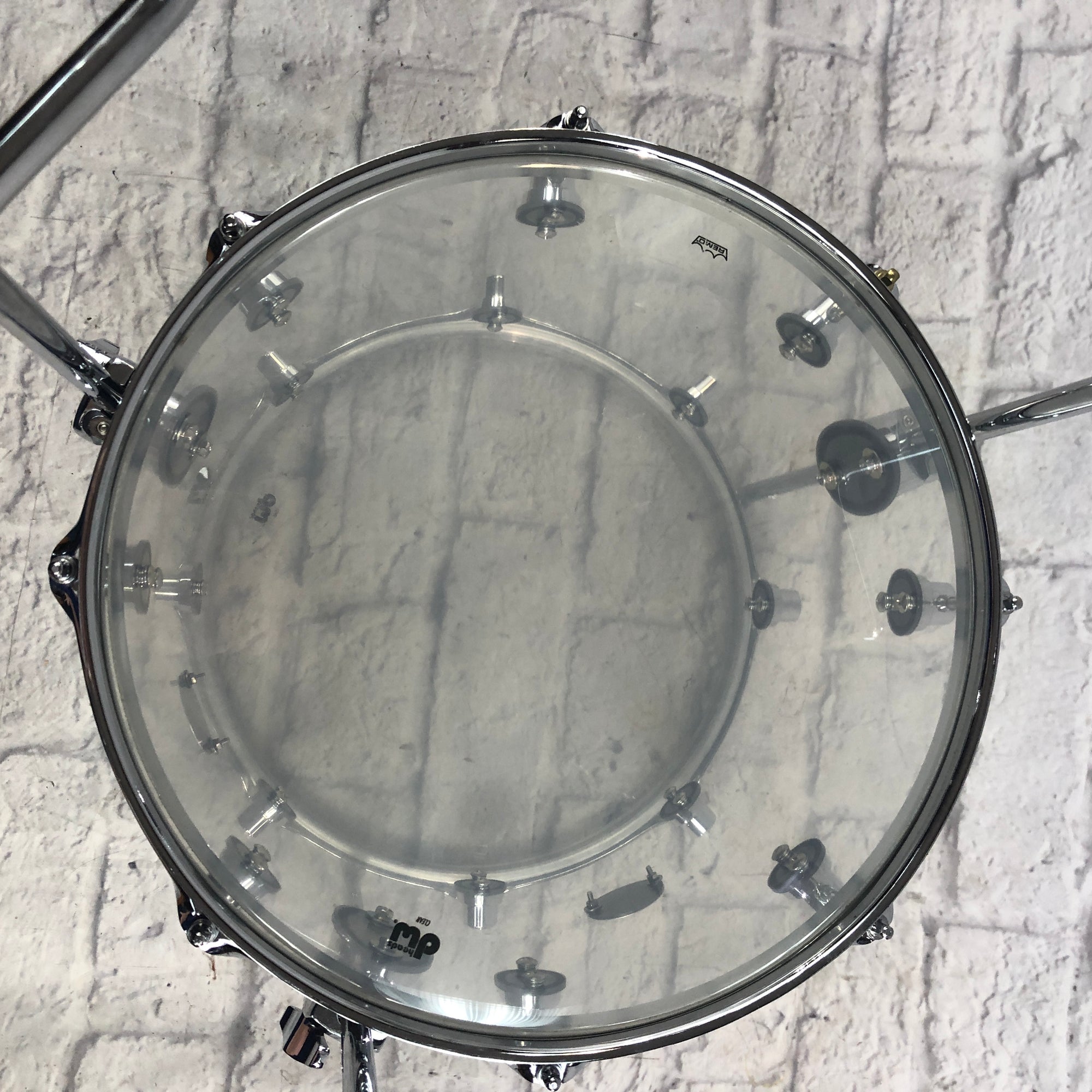 DW 14 Design Series Clear Acrylic Floor Tom