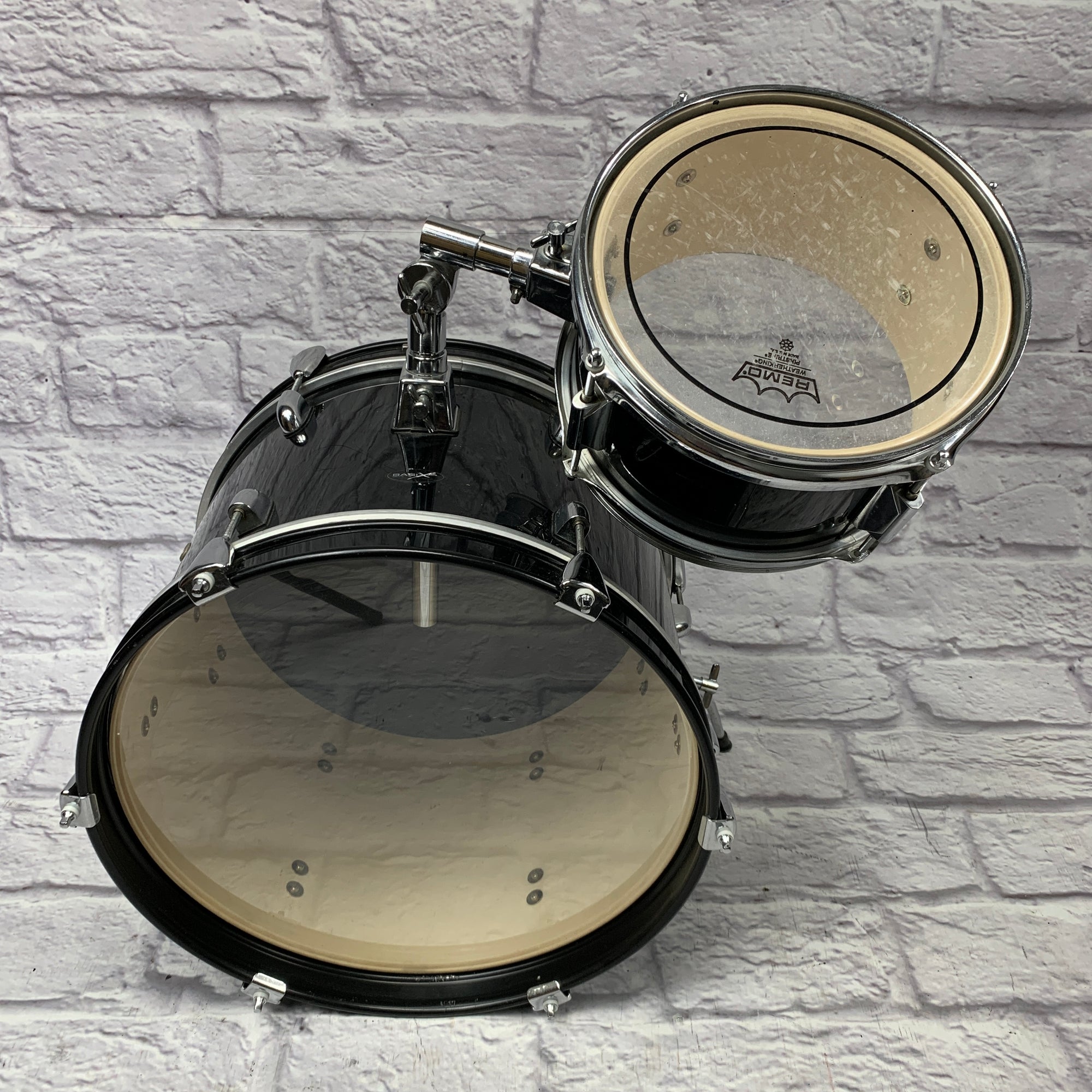 Basix Kid's 3-Piece Drum Kit Black
