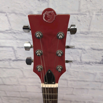 Bohemian Guitars Oil Can Guitar Dual Humbucker Red