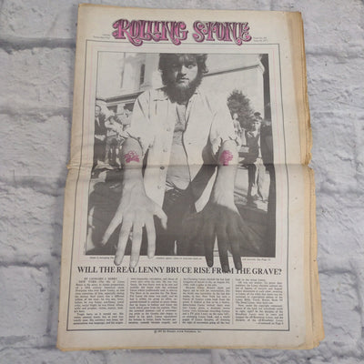 Vintage Rolling Stone Magazine - No 85 June 24 1971 - Tricia Nixon Lenny Bruce Cover