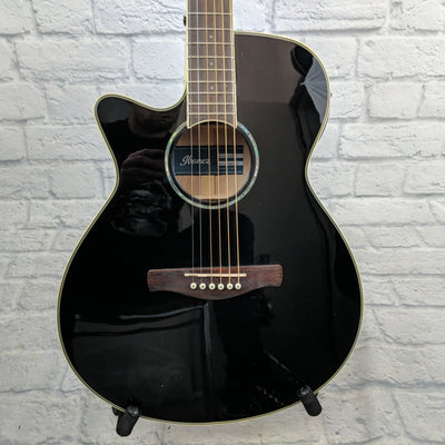 Ibanez AEG10LIIBK Lefty Acoustic Electric Guitar in Black