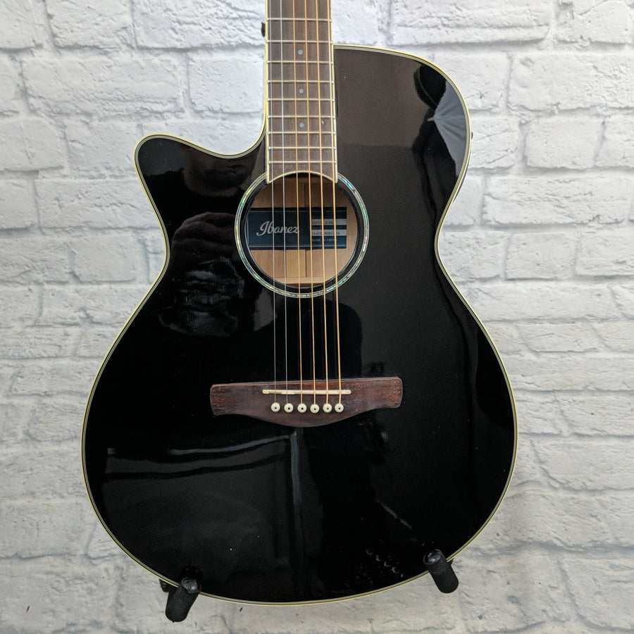 Ibanez AEG10LIIBK Lefty Acoustic Electric Guitar in Black