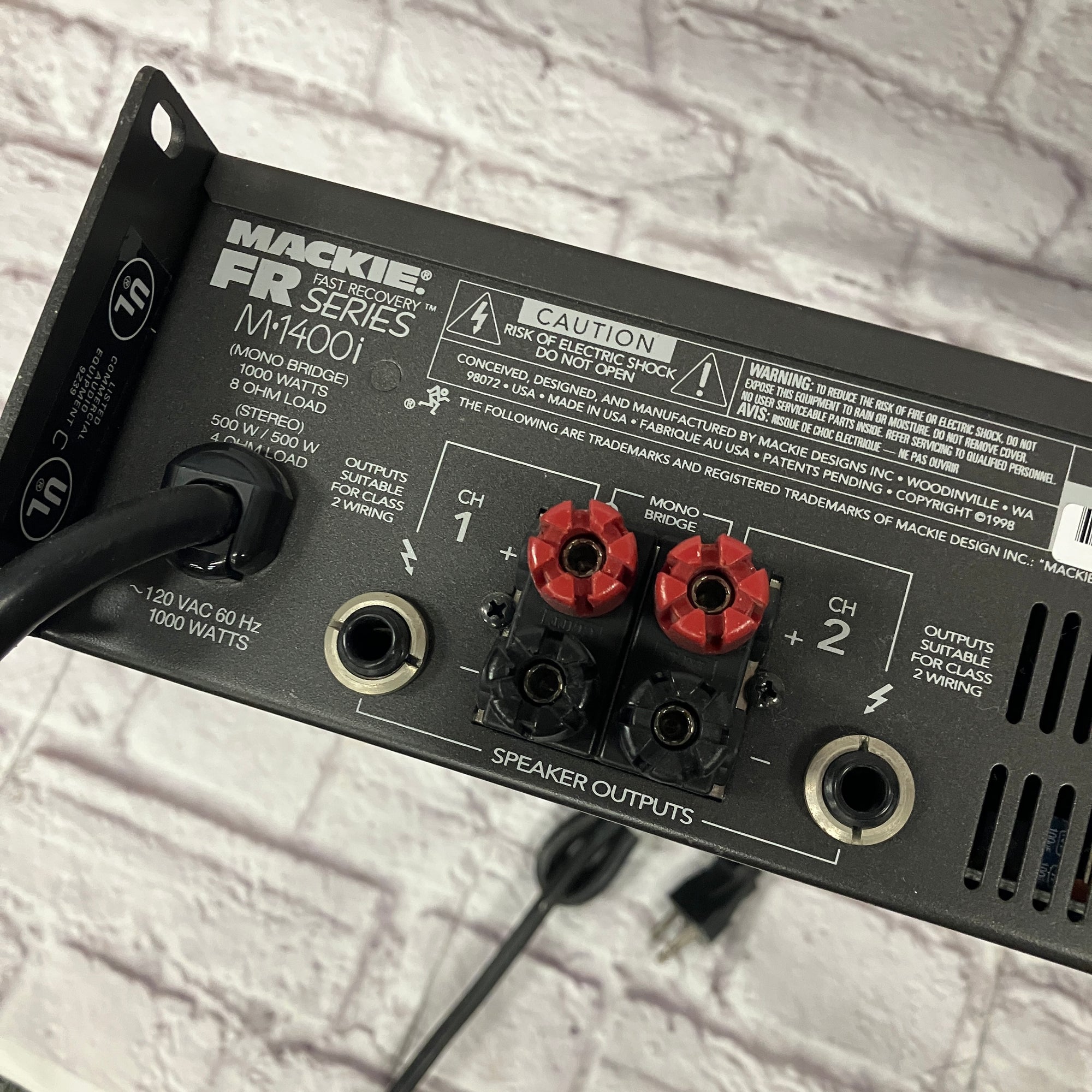 Mackie FR Series M-1400i Power Amp - Evolution Music