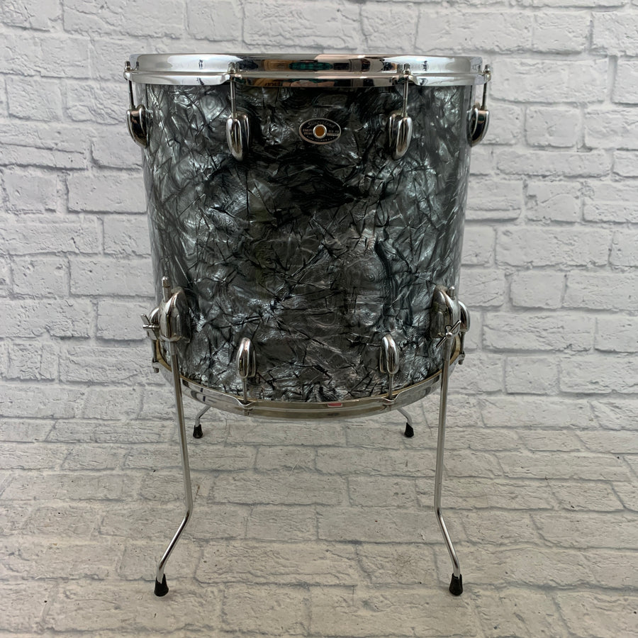 Slingerland 16" x 18" 4-Leg Floor Tom - Black Marine Pearl