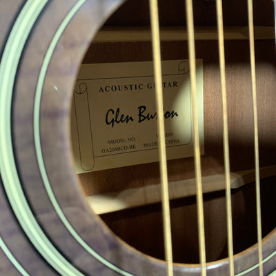 Glen Burton GA204BCO-BK Acoustic Guitar