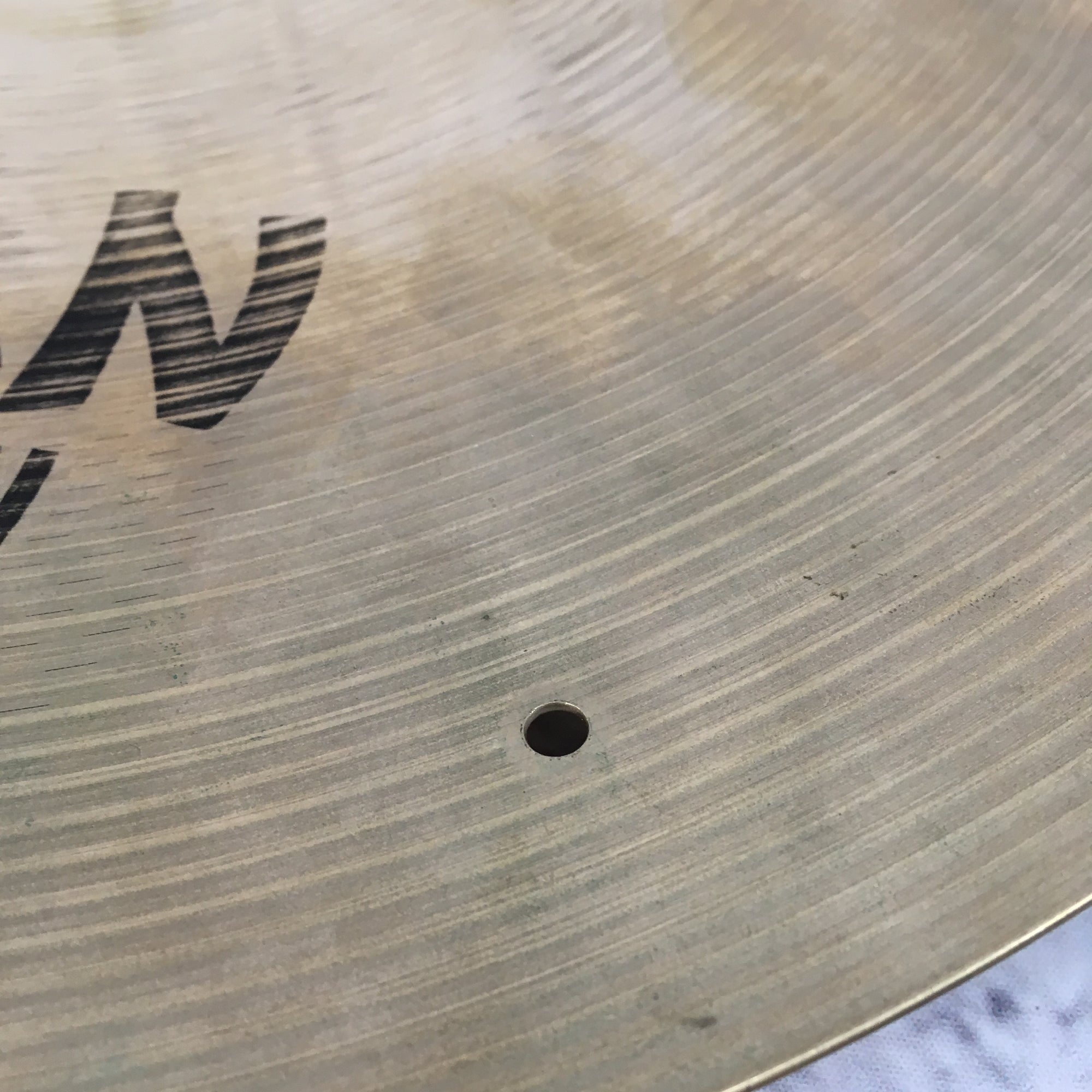 Sabian 16in AA Rock Crash with Factory Rivet Holes