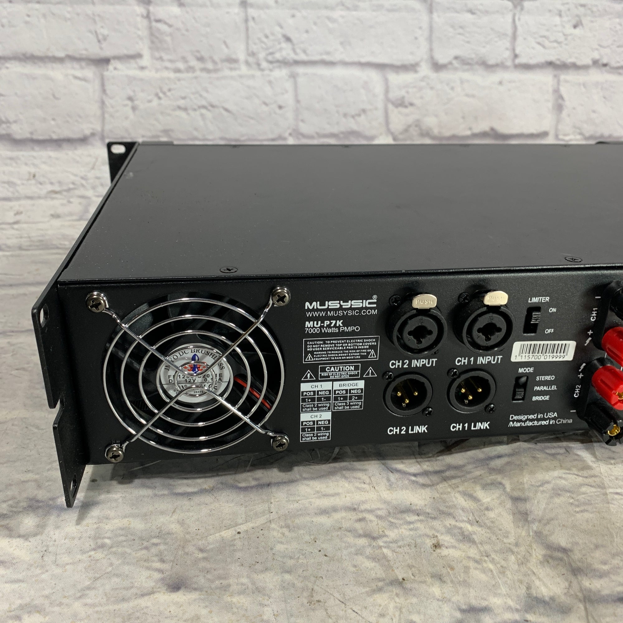 Musysic MUP7K 7000W Professional Power Amp