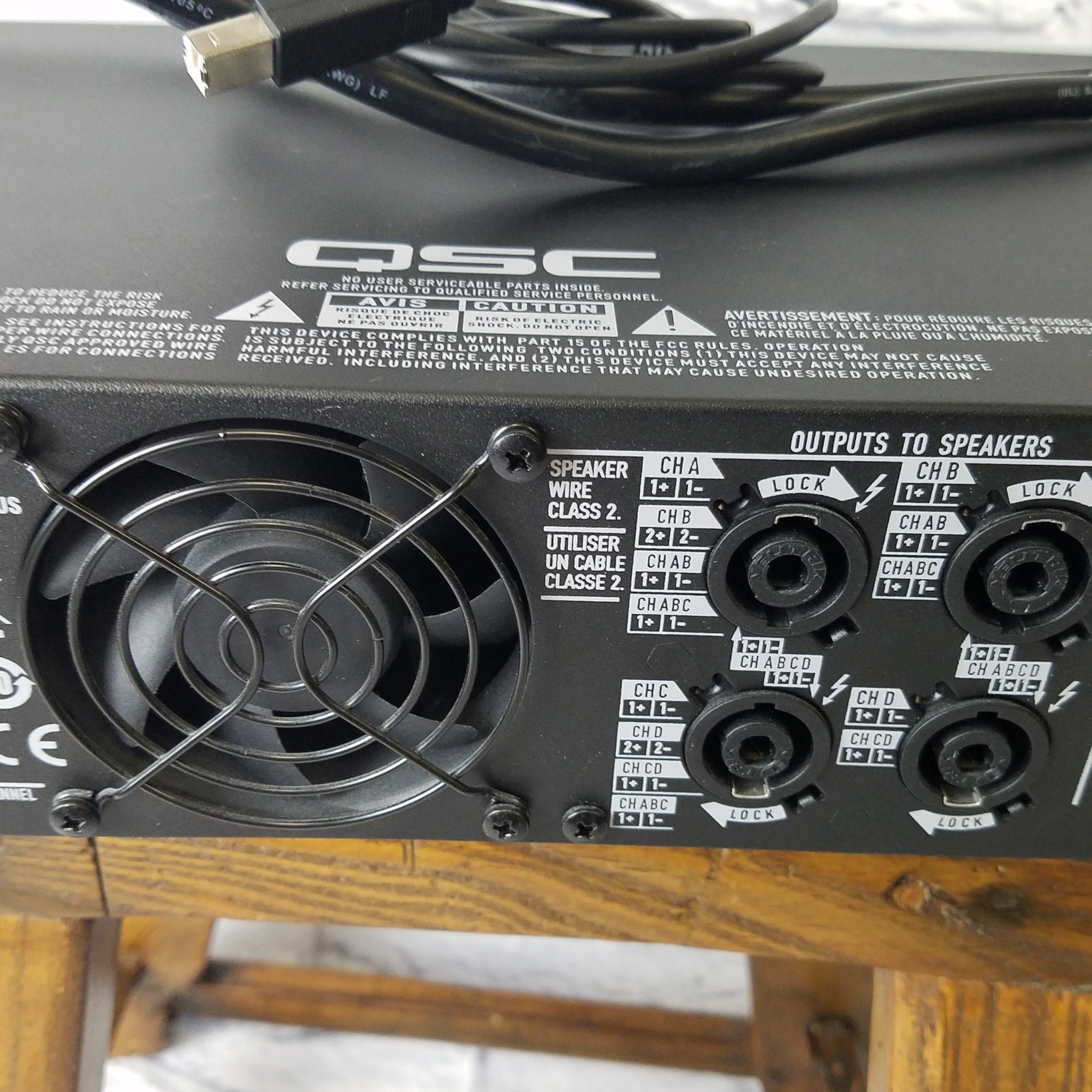 QSC PLD4.2 Power Amp with 4 Inputs/Outputs Like New