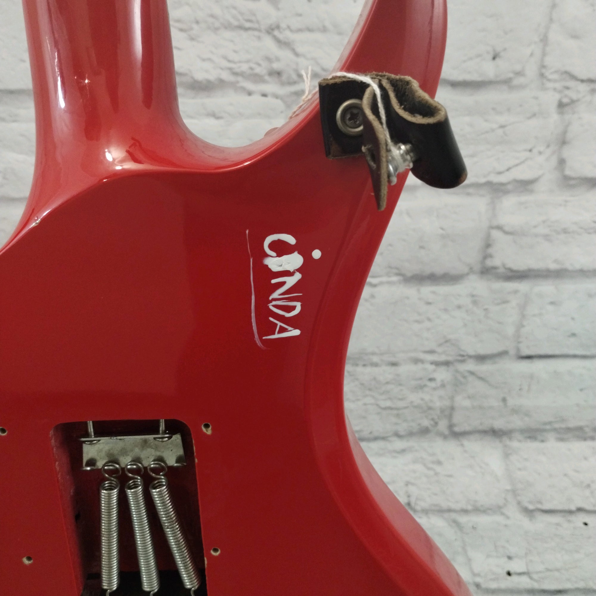 Phantom Guitars Warlock Style Electric Guitar Red W/EMGs