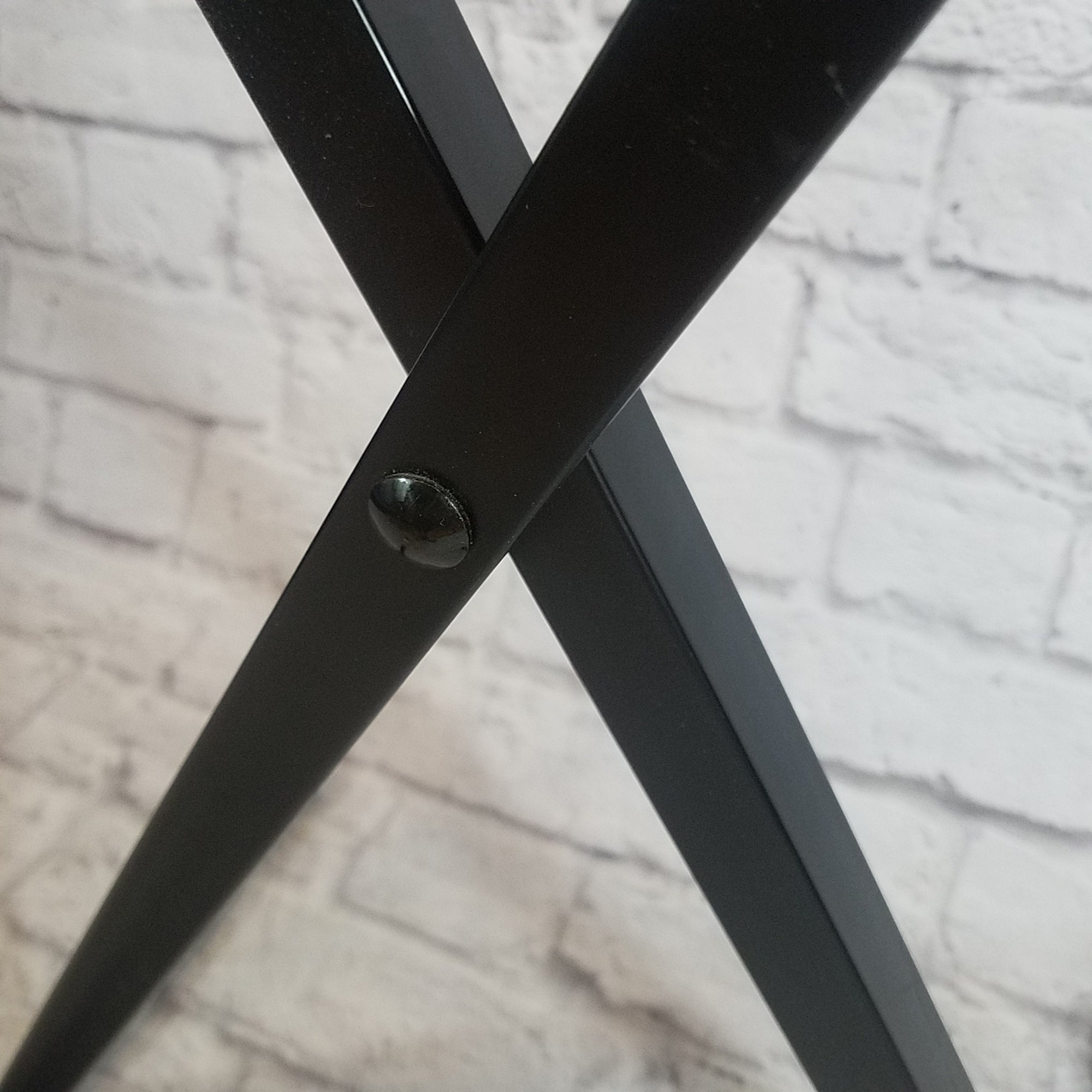 Black X-Braced Keyboard Stand