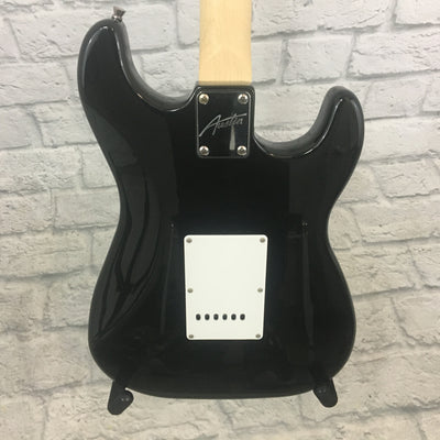 Austin AST100 Lefty Electric Guitar in Black