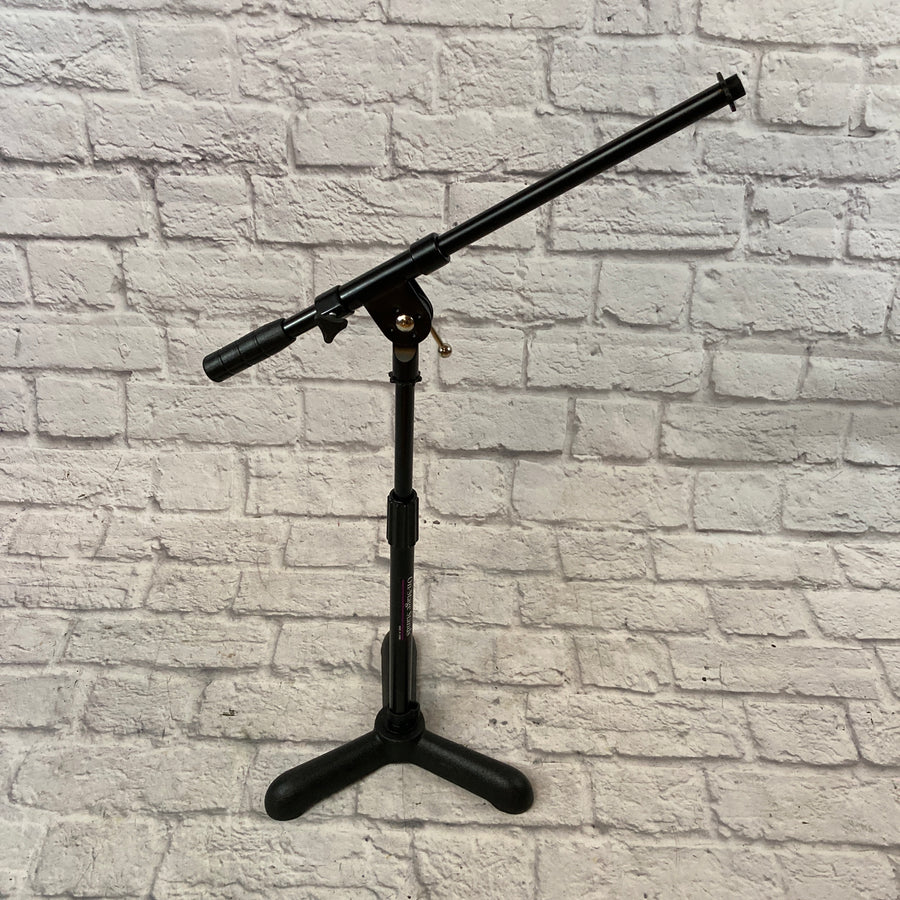 On-Stage Short 18" Boom Microphone Stand with Heavy Tripod Base