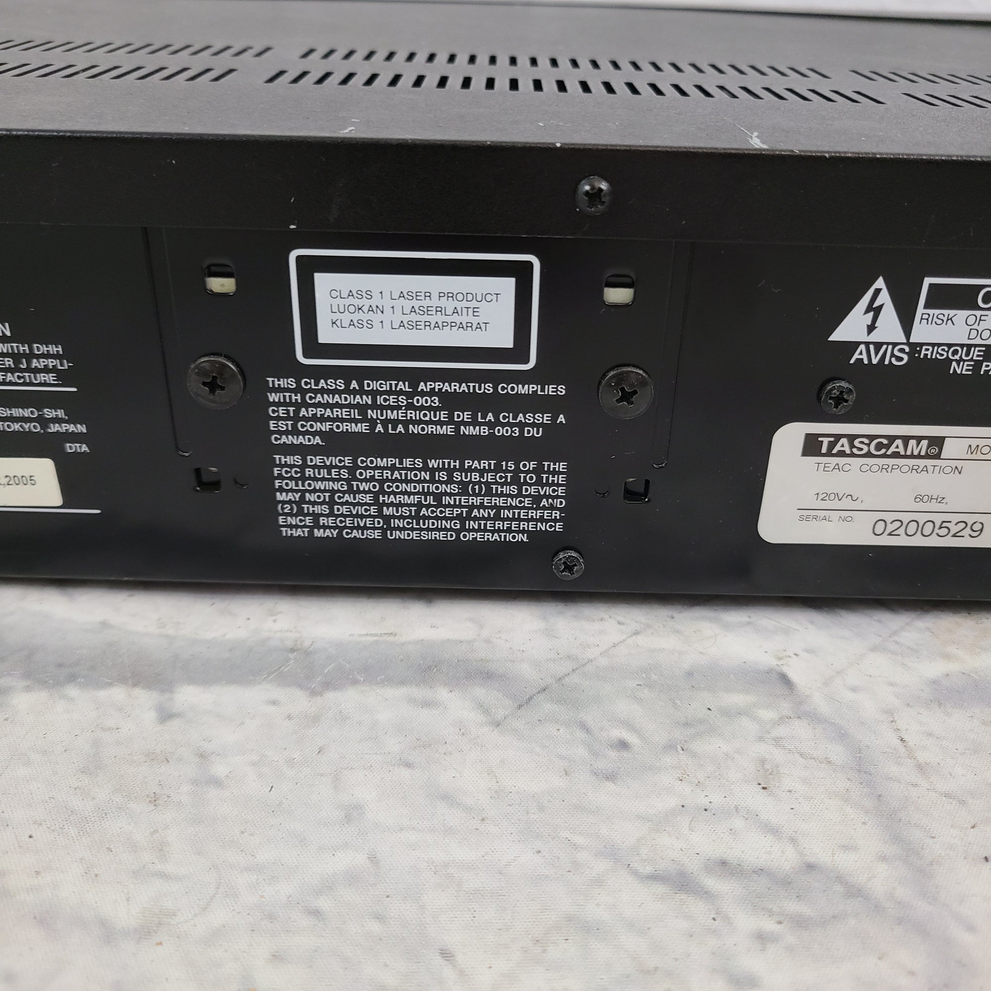 Tascam CD-RW750 Rackmount Compact Disc Recorder