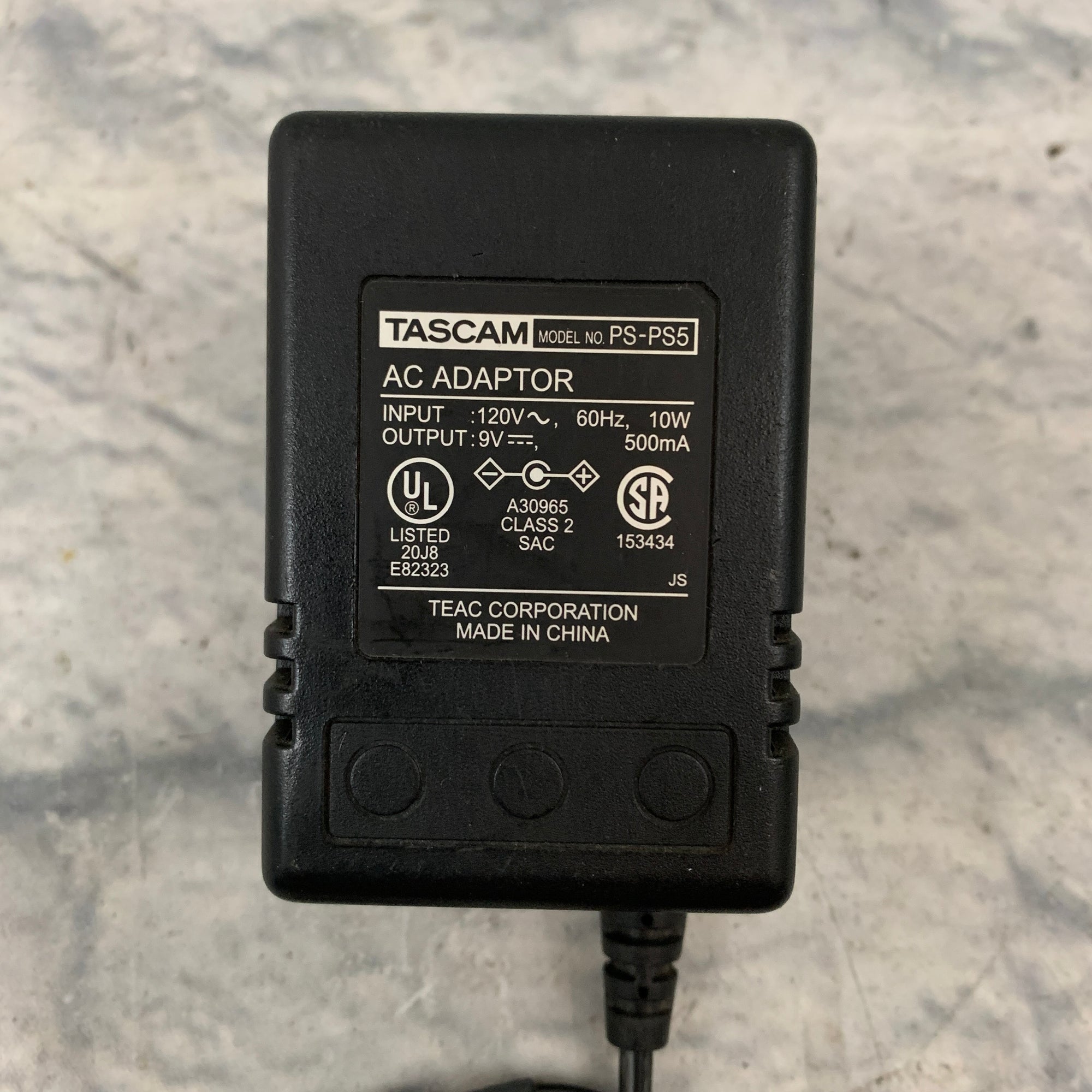 Tascam PS-PS5 Power Supply 9VDC 500mA