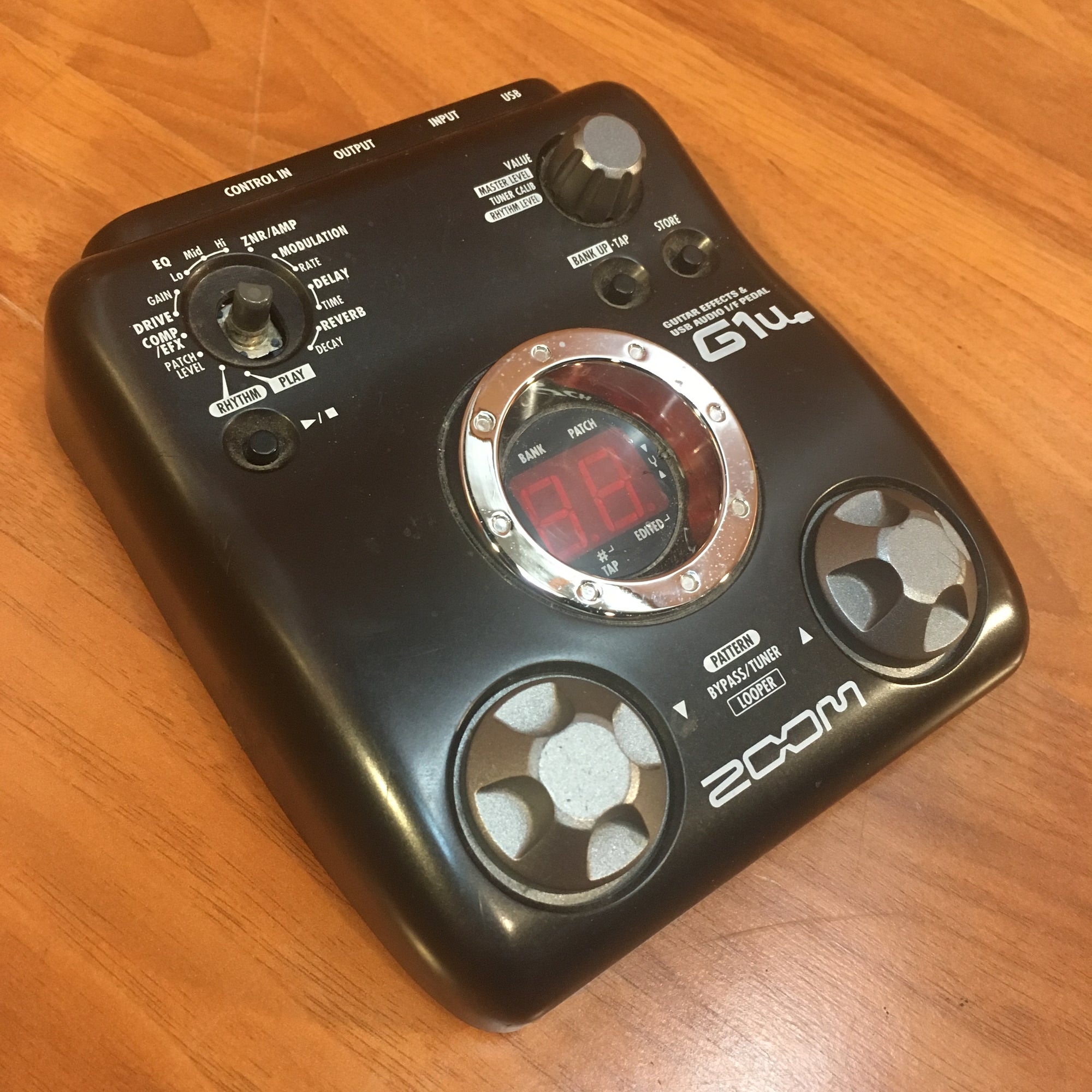 guitar pedal usb interface Zoom G1u Guitar Multi-Effects Pedal and USB Interface