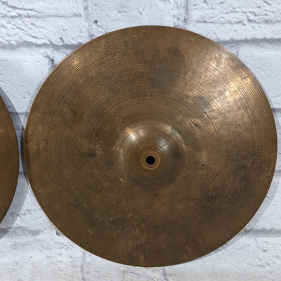 Vintage 1986 Paiste 2002 14 Hi Hat Cymbal Pair