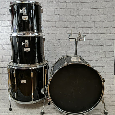 Tama Rockstar DX 4pc MIJ Drum Kit - 22, 18, 14, 13  Black