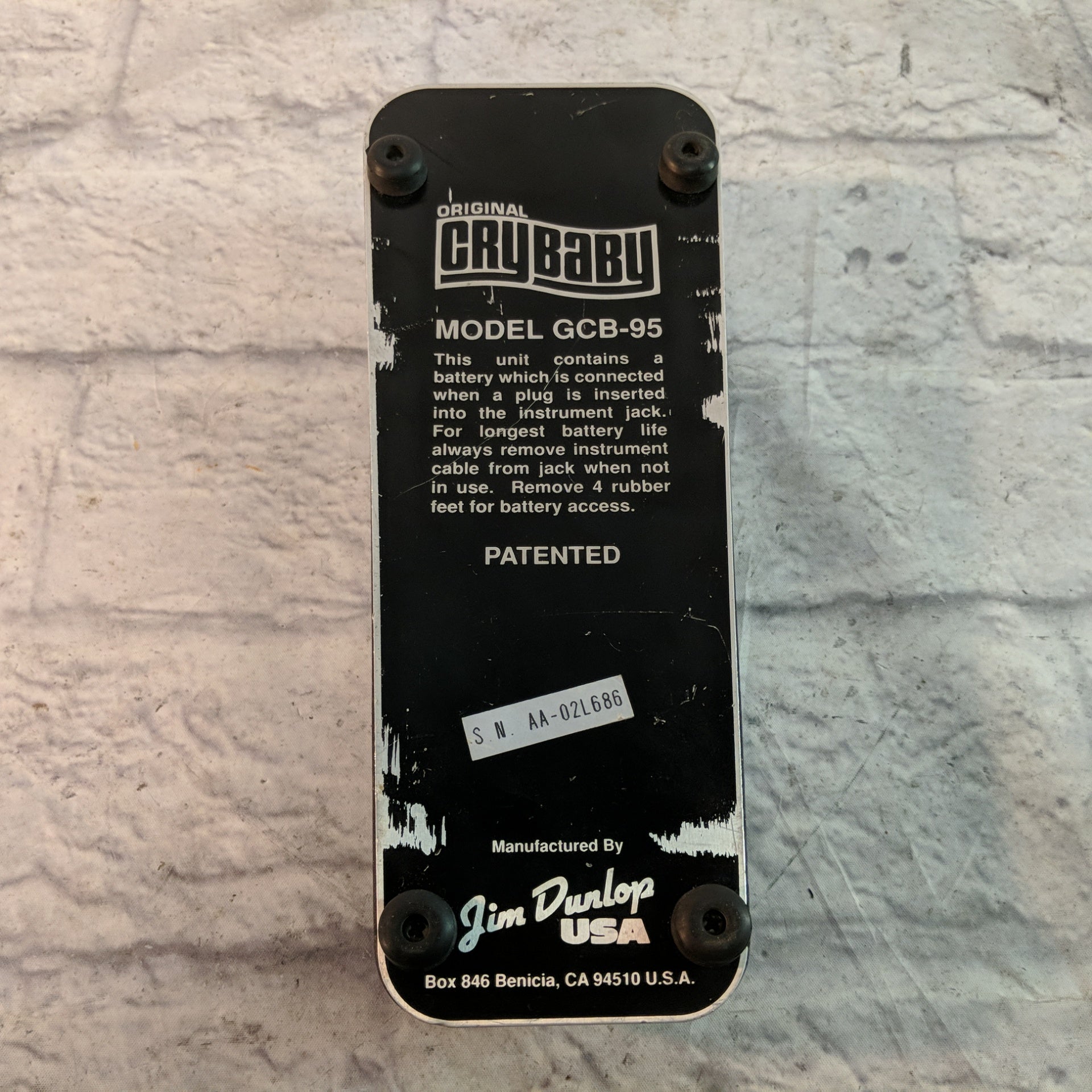 Dunlop Crybaby GCB-95 Wah Pedal